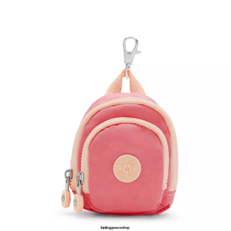 Kipling μπρελόκ χαρούμενο ροζ γυναίκες Μίνι μπρελόκ σεούλ Z0Z64R618
