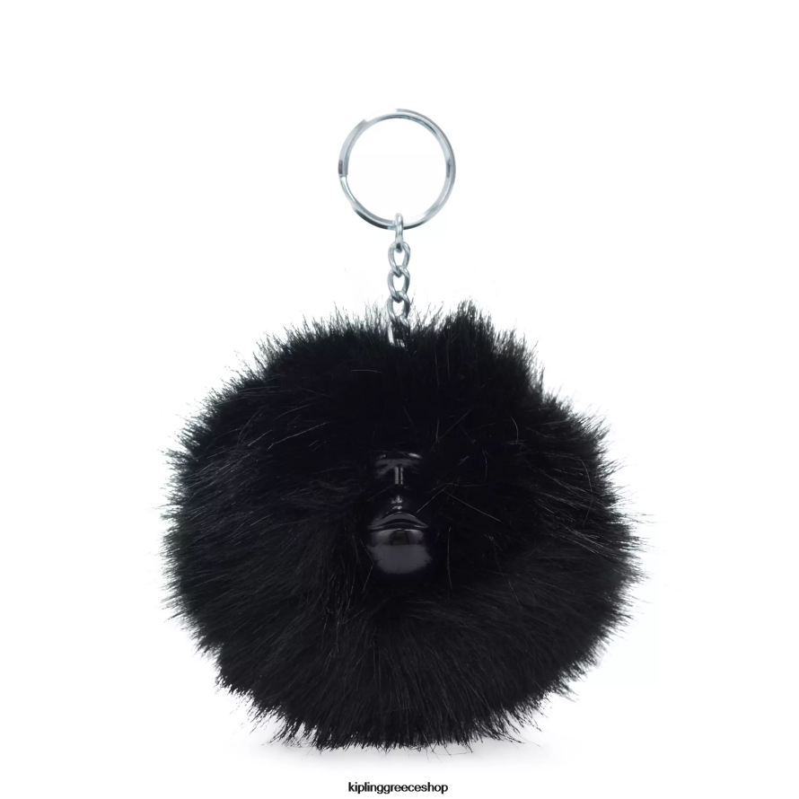 Kipling μπρελόκ αληθινό μαύρο γυναίκες μπρελόκ μαϊμού πομπομ Z0Z64R730