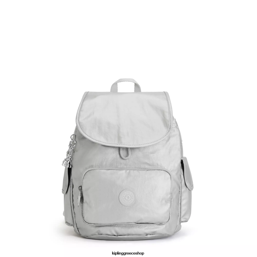 Kipling μικρά σακίδια φωτεινό μεταλλικό γυναίκες city ​​pack μικρό μεταλλικό σακίδιο πλάτης Z0Z64R380