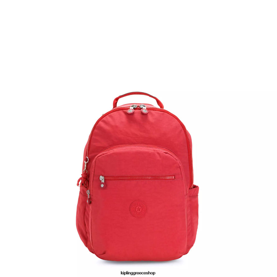 Kipling μονογραμμάτος κόκκινο ρουζ γυναίκες Σεούλ μικρό σακίδιο tablet Z0Z64R422