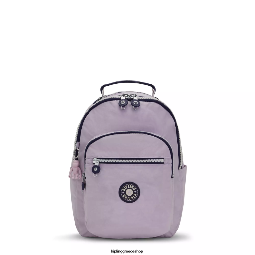 Kipling μονογραμμάτος απαλό μπλοκ λιλά γυναίκες Σεούλ μικρό σακίδιο tablet Z0Z64R423