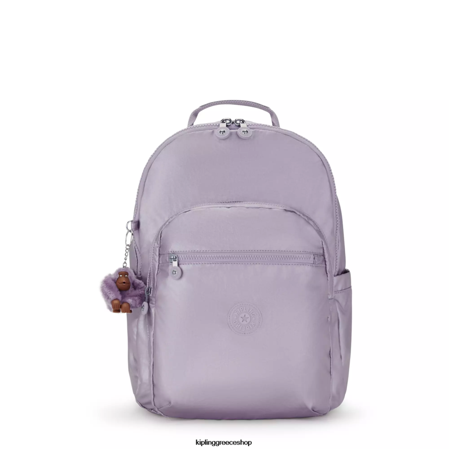 Kipling σακίδια φορητού υπολογιστή ορχιδέα μεταλλικό γυναίκες Σεούλ μεγάλο μεταλλικό σακίδιο φορητού υπολογιστή 15" Z0Z64R502