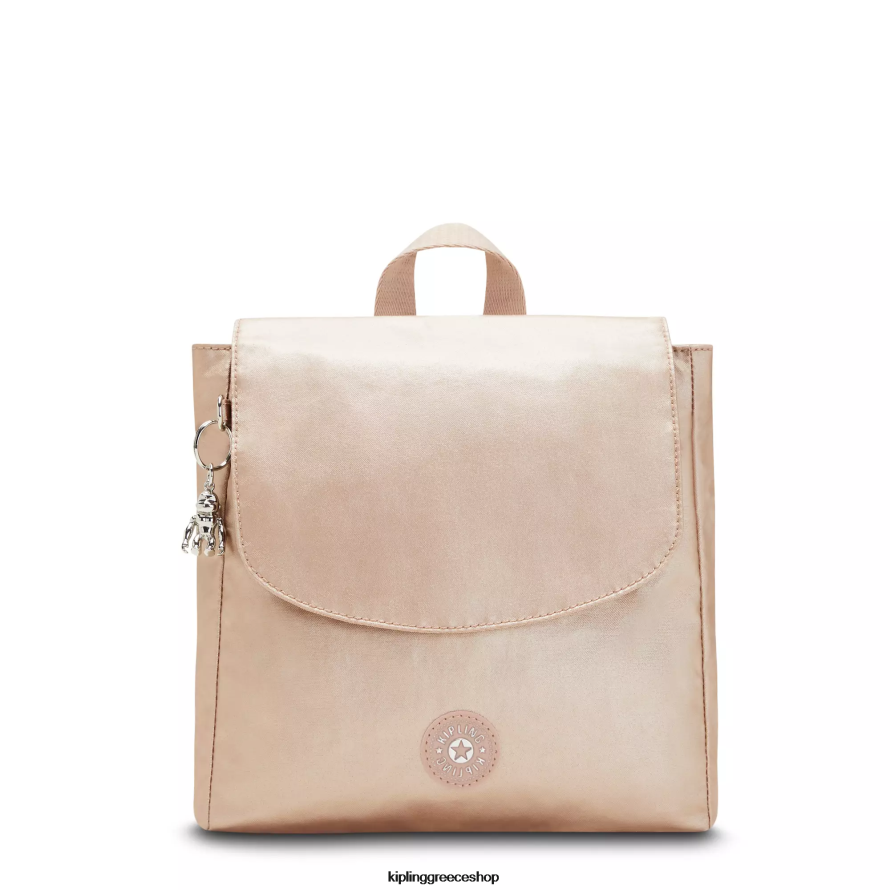 Kipling σακίδια μόδας χρυσό γούρι μεταλλικό γυναίκες Dannie μεταλλικό μικρό σακίδιο Z0Z64R391
