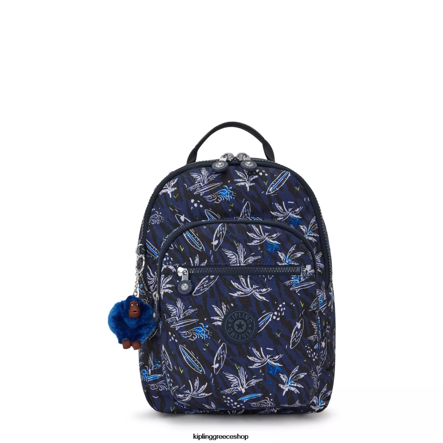 Kipling σακίδια μόδας σερφ στη θάλασσα εκτύπωση γυναίκες Σακίδιο πλάτης tablet σεούλ με τυπωμένο μικρό Z0Z64R348