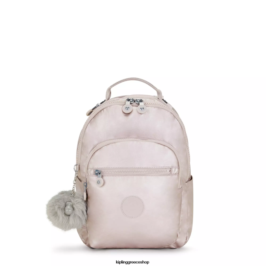 Kipling σακίδια μόδας μεταλλικό τριαντάφυλλο γυναίκες Σεούλ μικρό μεταλλικό σακίδιο tablet Z0Z64R356