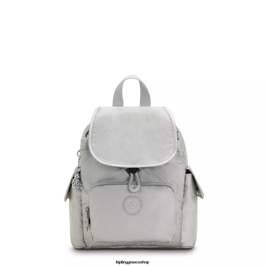 Kipling μίνι τσάντες φωτεινό μεταλλικό γυναίκες City pack μίνι μεταλλικό σακίδιο πλάτης Z0Z64R388