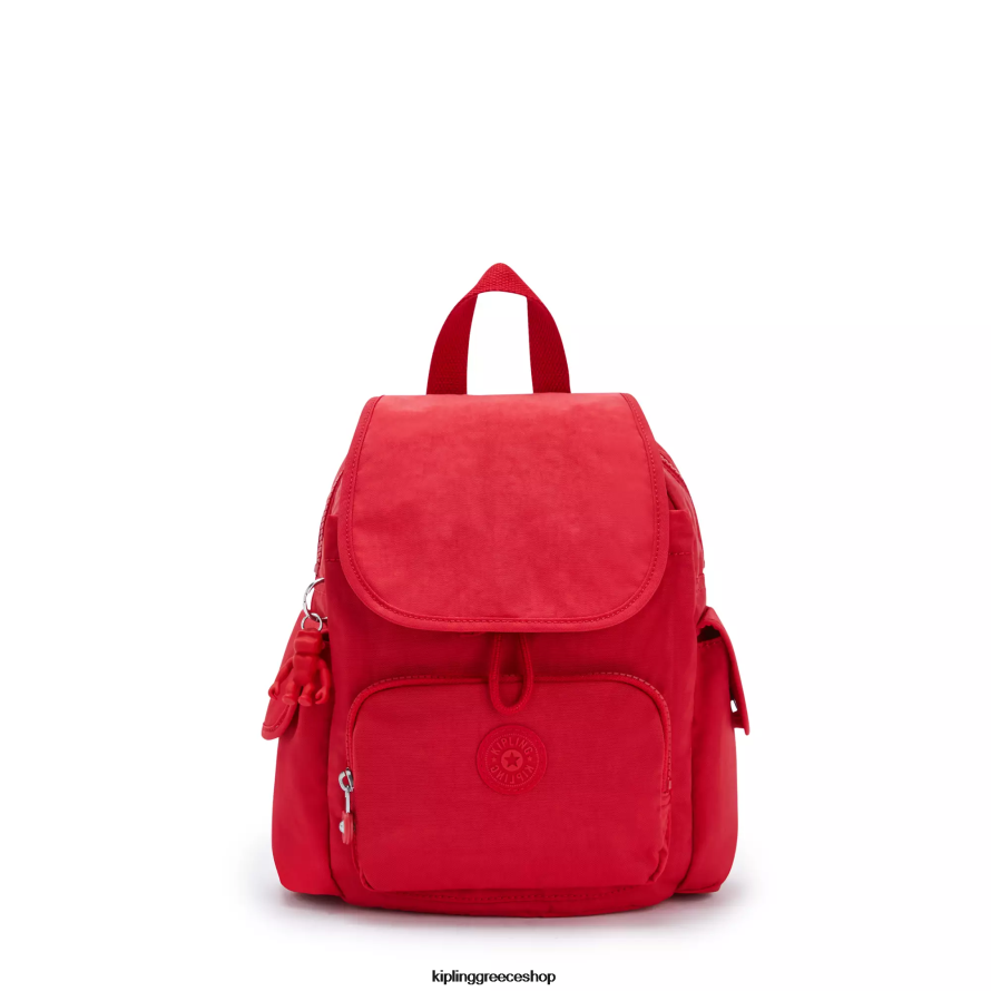 Kipling μίνι τσάντες κόκκινο ρουζ γυναίκες City pack μίνι σακίδιο πλάτης Z0Z64R415