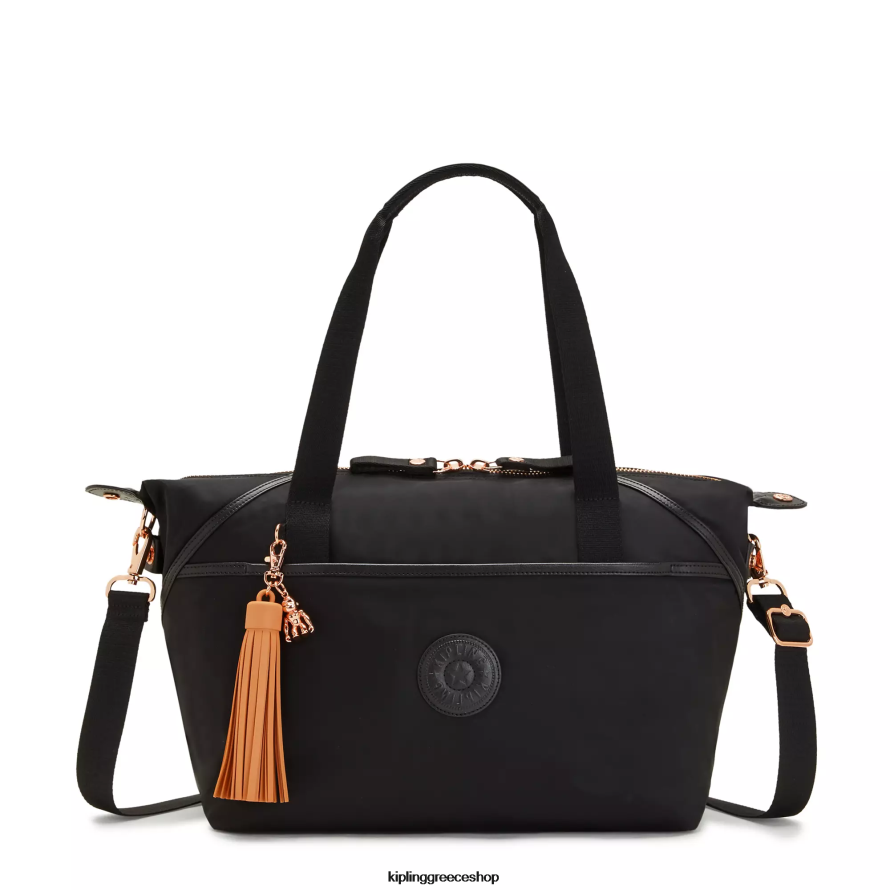 Kipling tote τσάντες ροζ μαύρο γυναίκες art οργανωμένη τσάντα φορητού υπολογιστή 17". Z0Z64R278