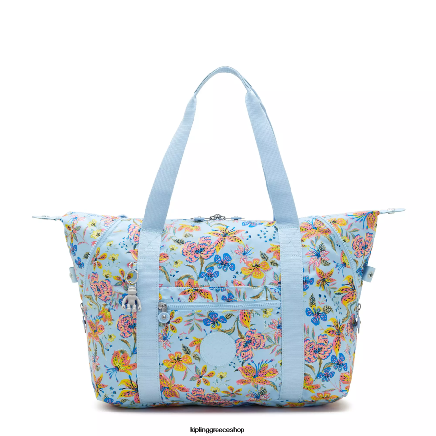 Kipling tote τσάντες αγριολούλουδα γυναίκες art medium printed tote bag Z0Z64R262