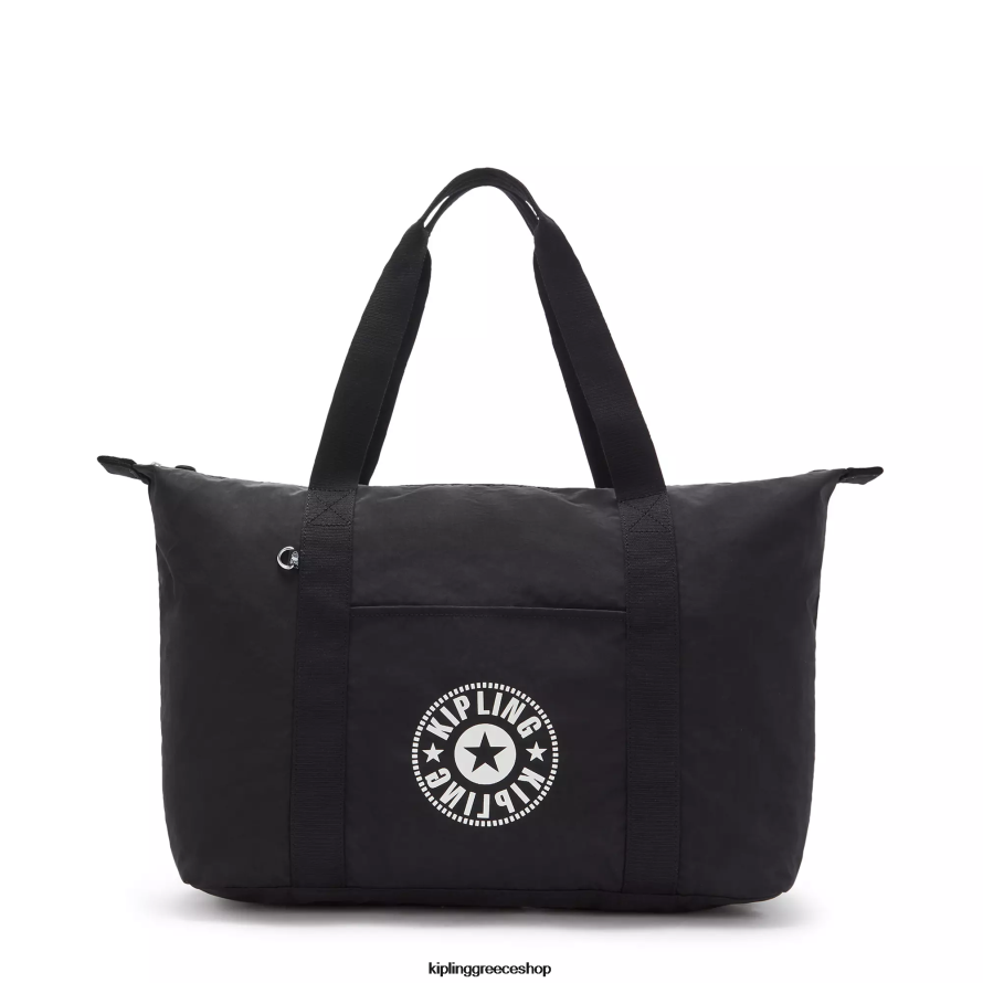 Kipling tote τσάντες μαύρο lite γυναίκες art medium lite tote τσάντα Z0Z64R268