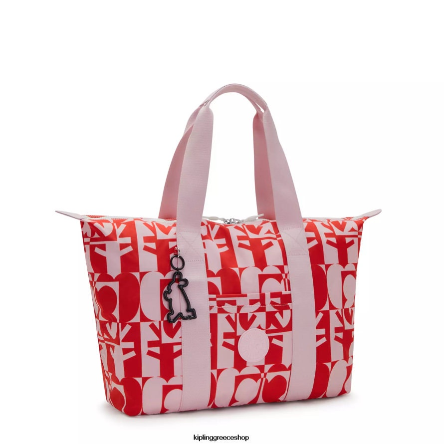Kipling tote τσάντες minju multi print γυναίκες art medium minju kim tote τσάντα Z0Z64R270