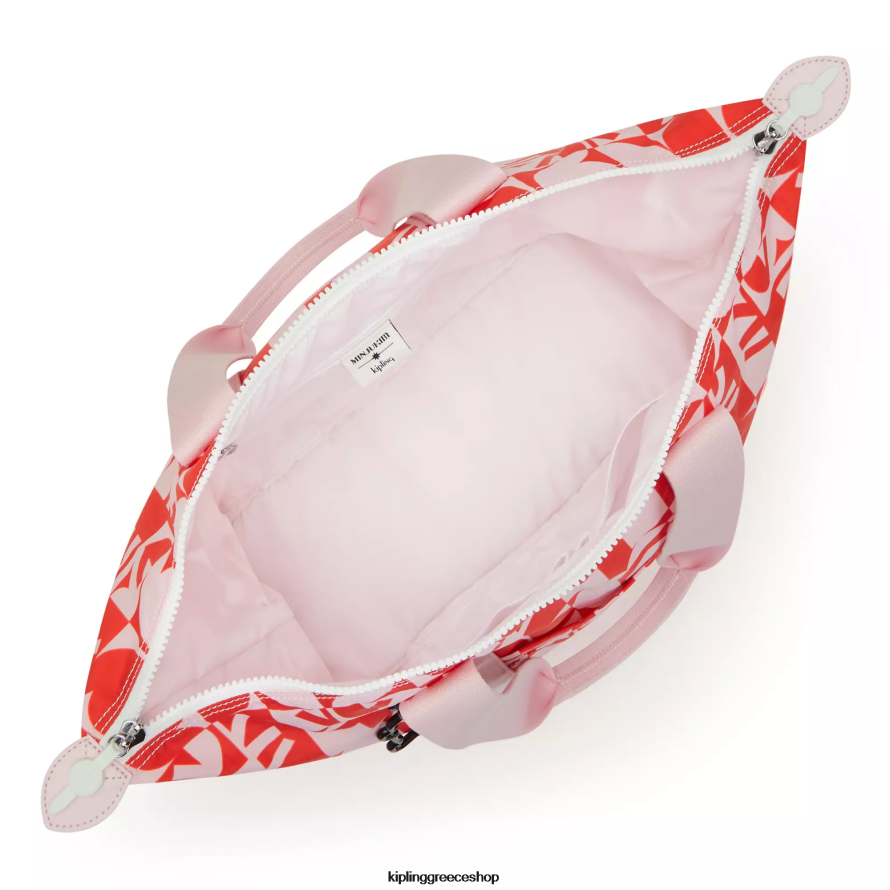 Kipling tote τσάντες minju multi print γυναίκες art medium minju kim tote τσάντα Z0Z64R270