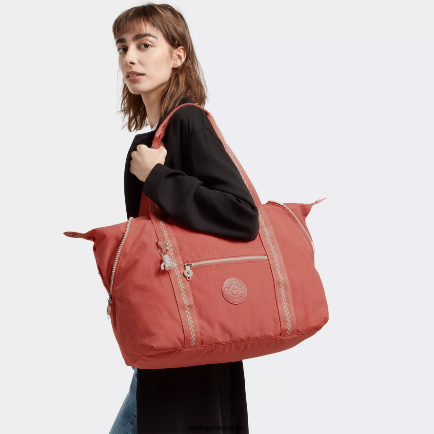 Kipling tote τσάντες vintage ροζ γυναίκες art medium tote τσάντα Z0Z64R257