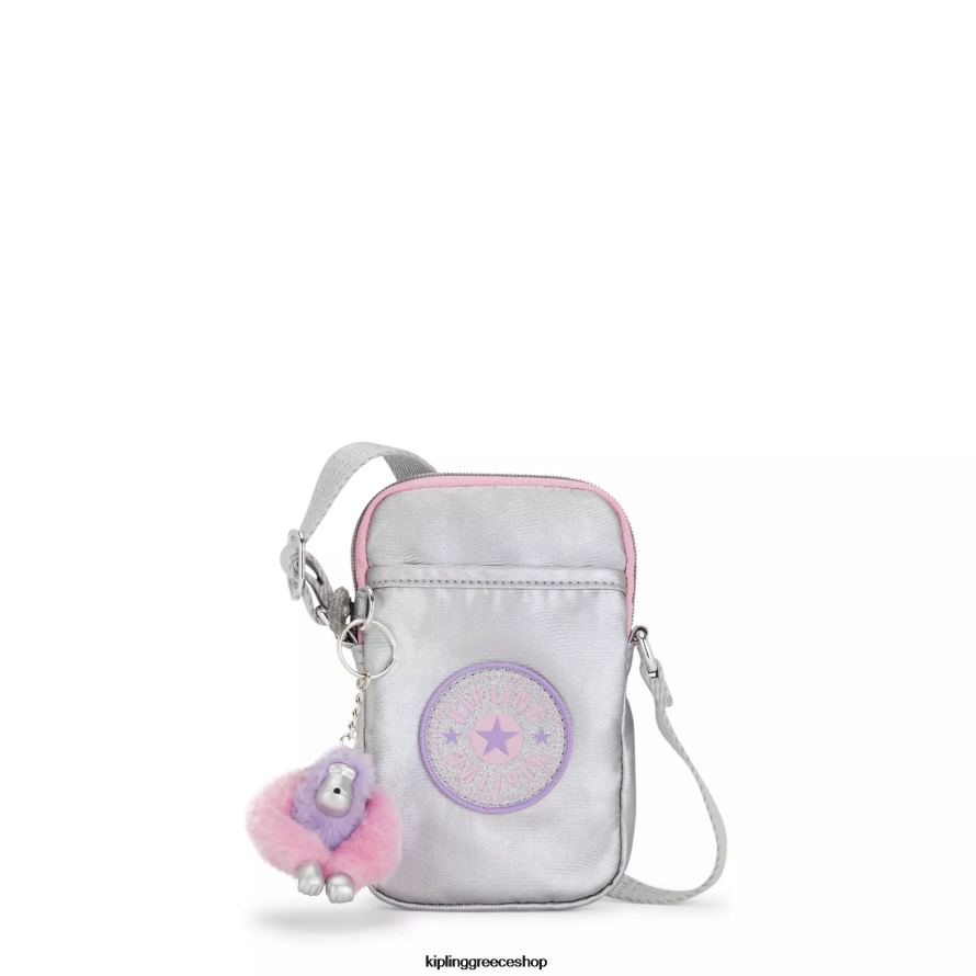 Kipling τσάντες χιαστί καραμέλα μεταλλική διασκέδαση γυναίκες ψηλή μεταλλική τσάντα τηλεφώνου χιαστί Z0Z64R29