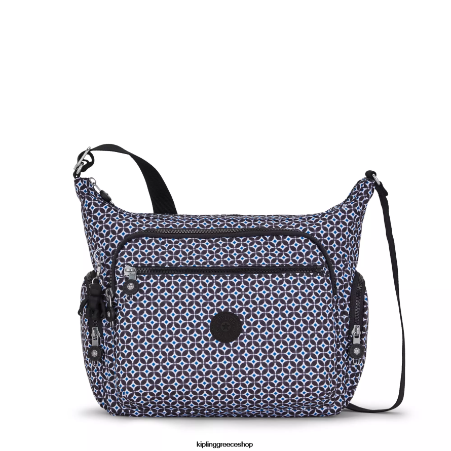 Kipling τσάντες χιαστί μαυριδερό πλακάκι γυναίκες τσάντα χιαστί με στάμπα gabbie Z0Z64R142