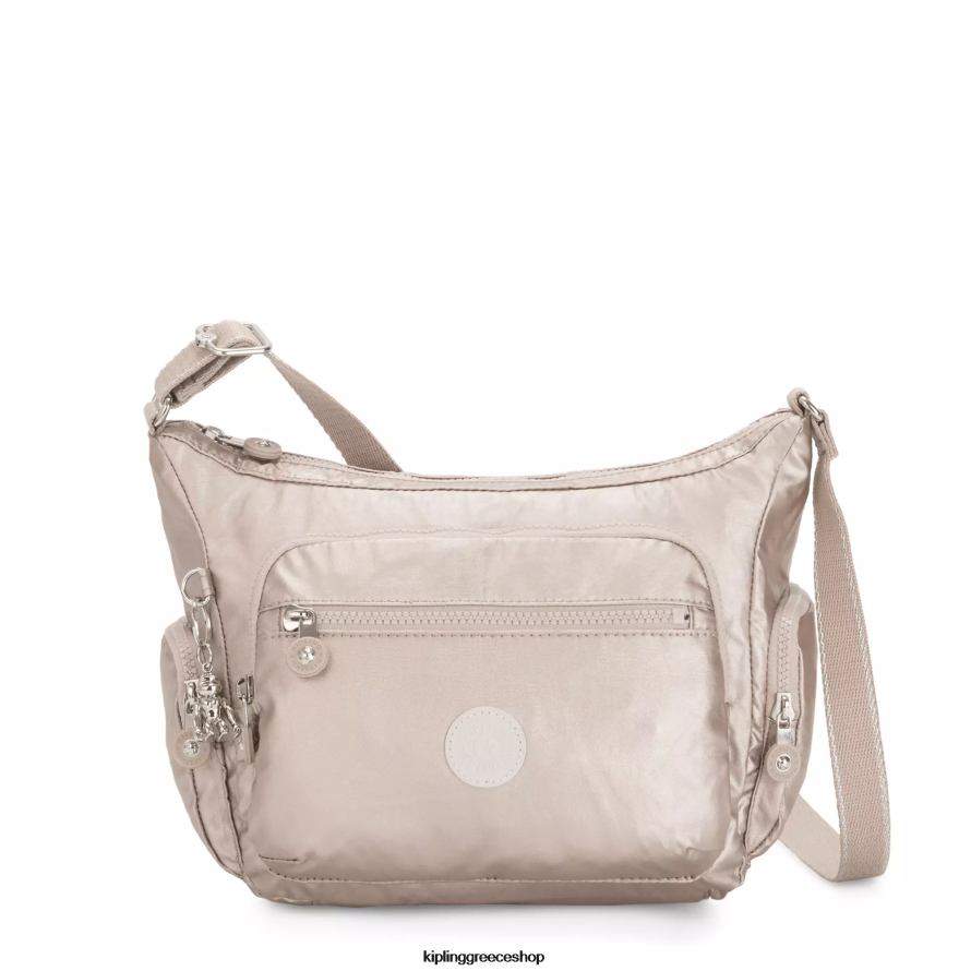 Kipling τσάντες χιαστί μεταλλική λάμψη γυναίκες gabbie μικρή μεταλλική τσάντα χιαστί Z0Z64R186