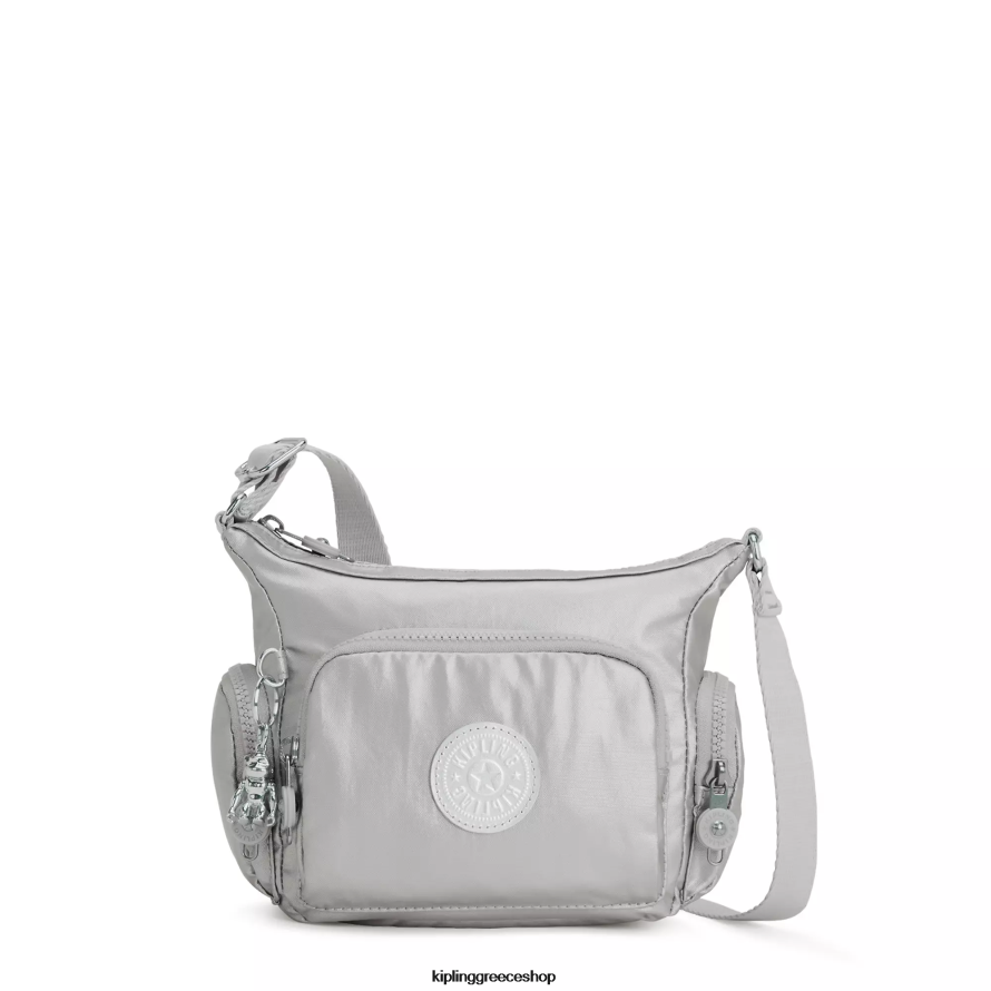 Kipling τσάντες χιαστί φωτεινό μεταλλικό γυναίκες gabbie mini μεταλλική τσάντα χιαστί Z0Z64R202