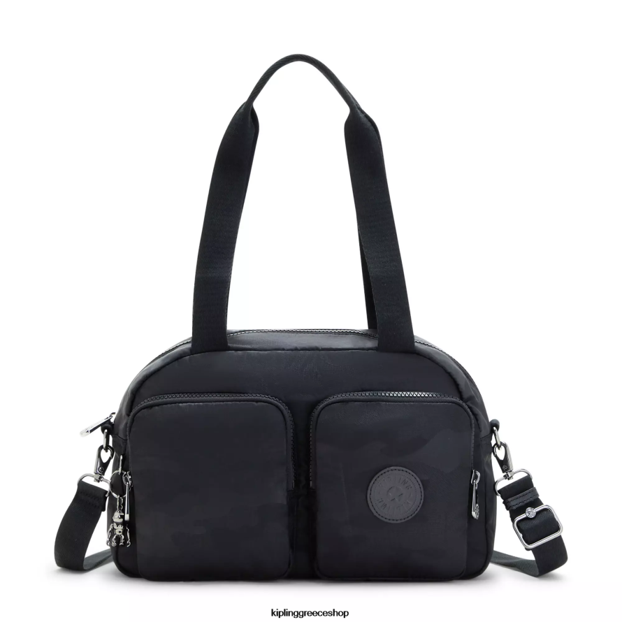 Kipling τσάντες ώμου μαύρο καμο ανάγλυφο γυναίκες cool τσάντα ώμου defea Z0Z64R200