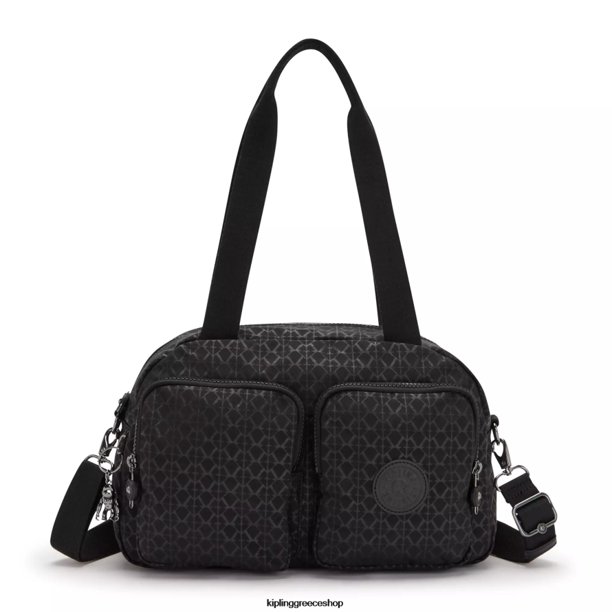 Kipling τσάντες ώμου ανάγλυφη υπογραφή γυναίκες cool τσάντα ώμου με εμπριμέ defea Z0Z64R234