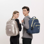 Kipling σακίδια φορητού υπολογιστή μεταλλική λάμψη γυναίκες Σεούλ μεγάλο μεταλλικό σακίδιο φορητού υπολογιστή 15" Z0Z64R503 - Image 4