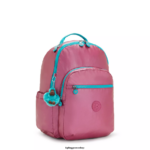 Kipling σακίδια φορητού υπολογιστή φρέσκο ​​ροζ μεταλλικό γυναίκες Σεούλ μεγάλο μεταλλικό σακίδιο φορητού υπολογιστή 15" Z0Z64R459 - Image 2