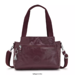 Kipling τσάντες ώμου μπορντό λάκα γυναίκες elysia μεταλλική τσάντα ώμου Z0Z64R203